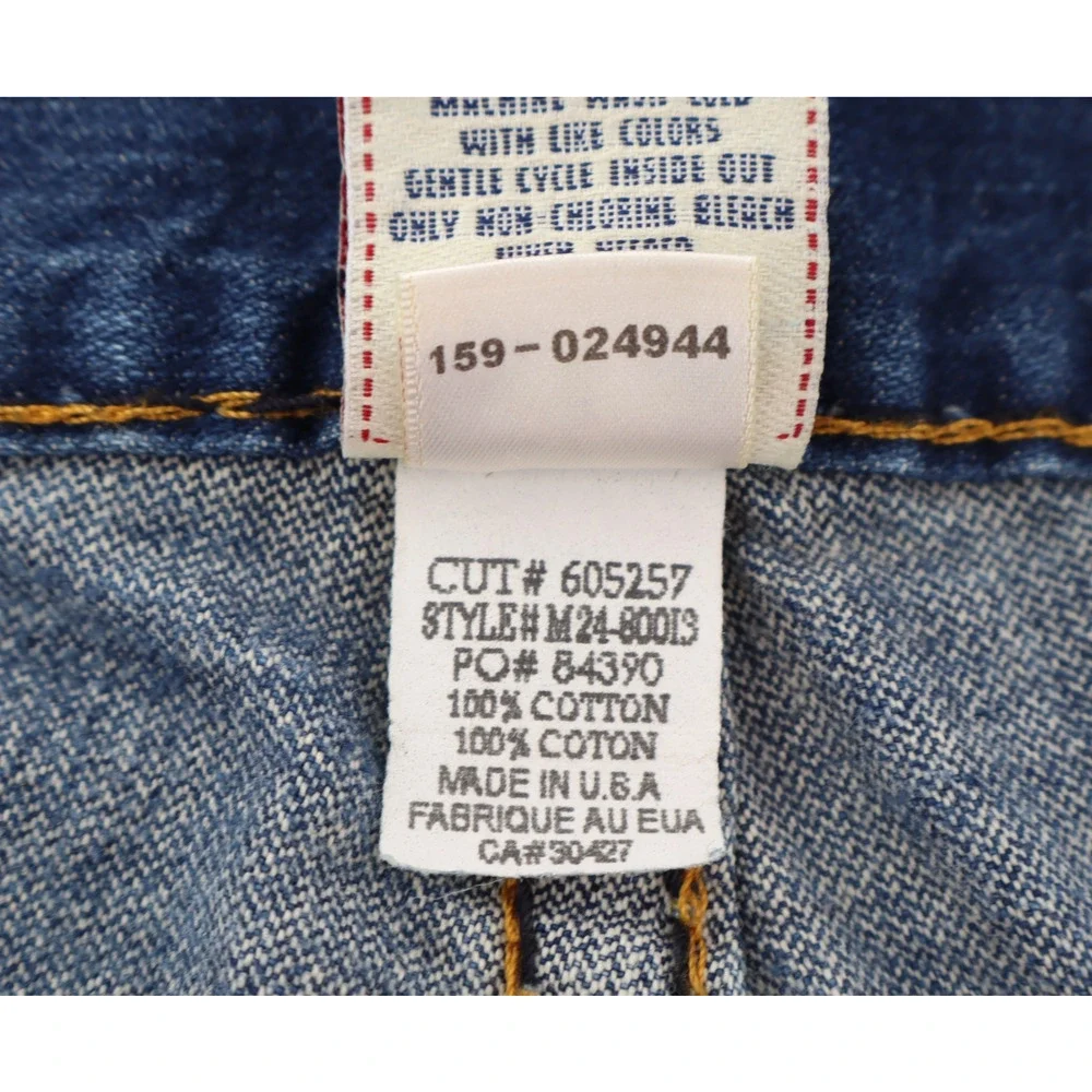 True Religion Jeans Bobby Super T Men's 33x34 Dark Wash Thick Stitch USA